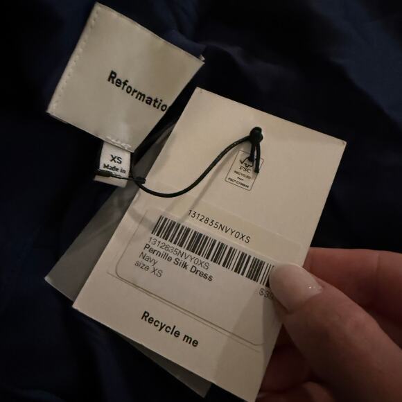 New Reformation Pernille Silk Dress - Picture 5 of 5